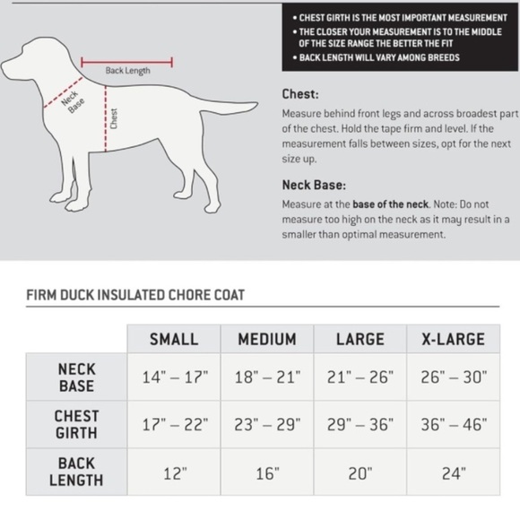 NWT Carhartt Firm Duck Insulated Dog Chore Coat - Picture 5 of 5